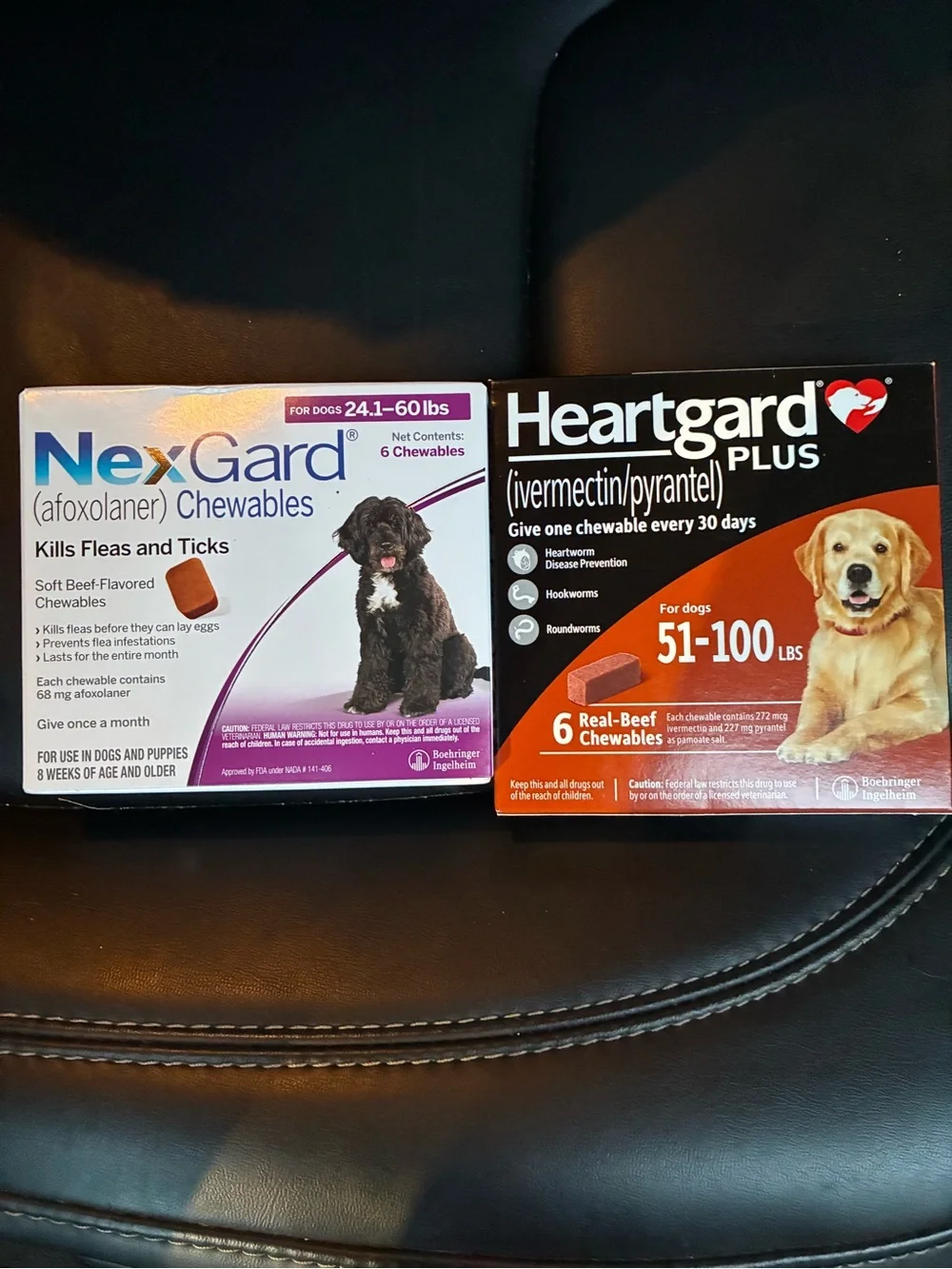 Nexgard 24-60 lb Heartgard plus 55-100 lb BUNDLE SALE ENDS TODAY 6 packs